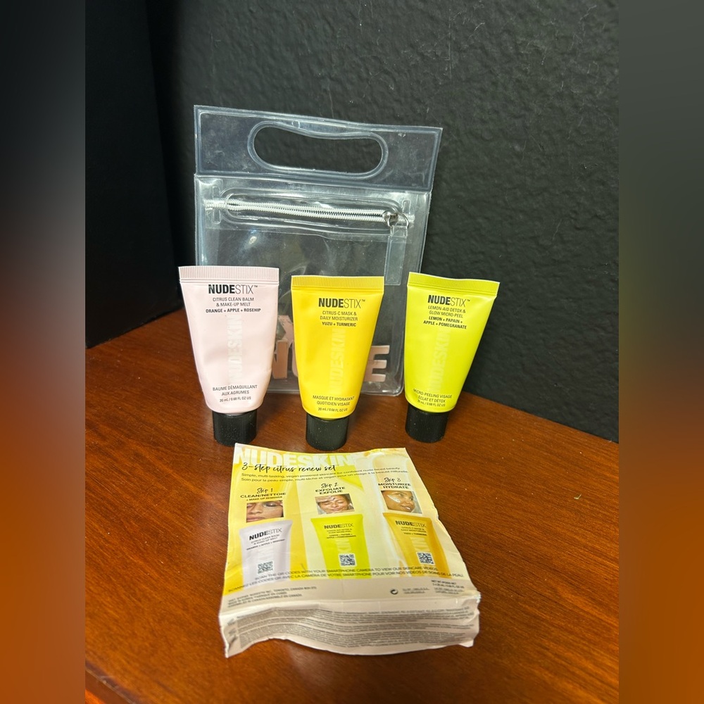 NUDESTIX NudeSkin 3-Step Citrus Skin Renewal Set-NWT